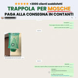 Trappola per Mosche, Mosca olearia, Vespe e Calabroni - Senza pesticidi e Riutilizzabile | FlyCapture™