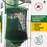 Trappola per Mosche, Vespe e Calabroni - Senza pesticidi e Riutilizzabile | FlyCapture™